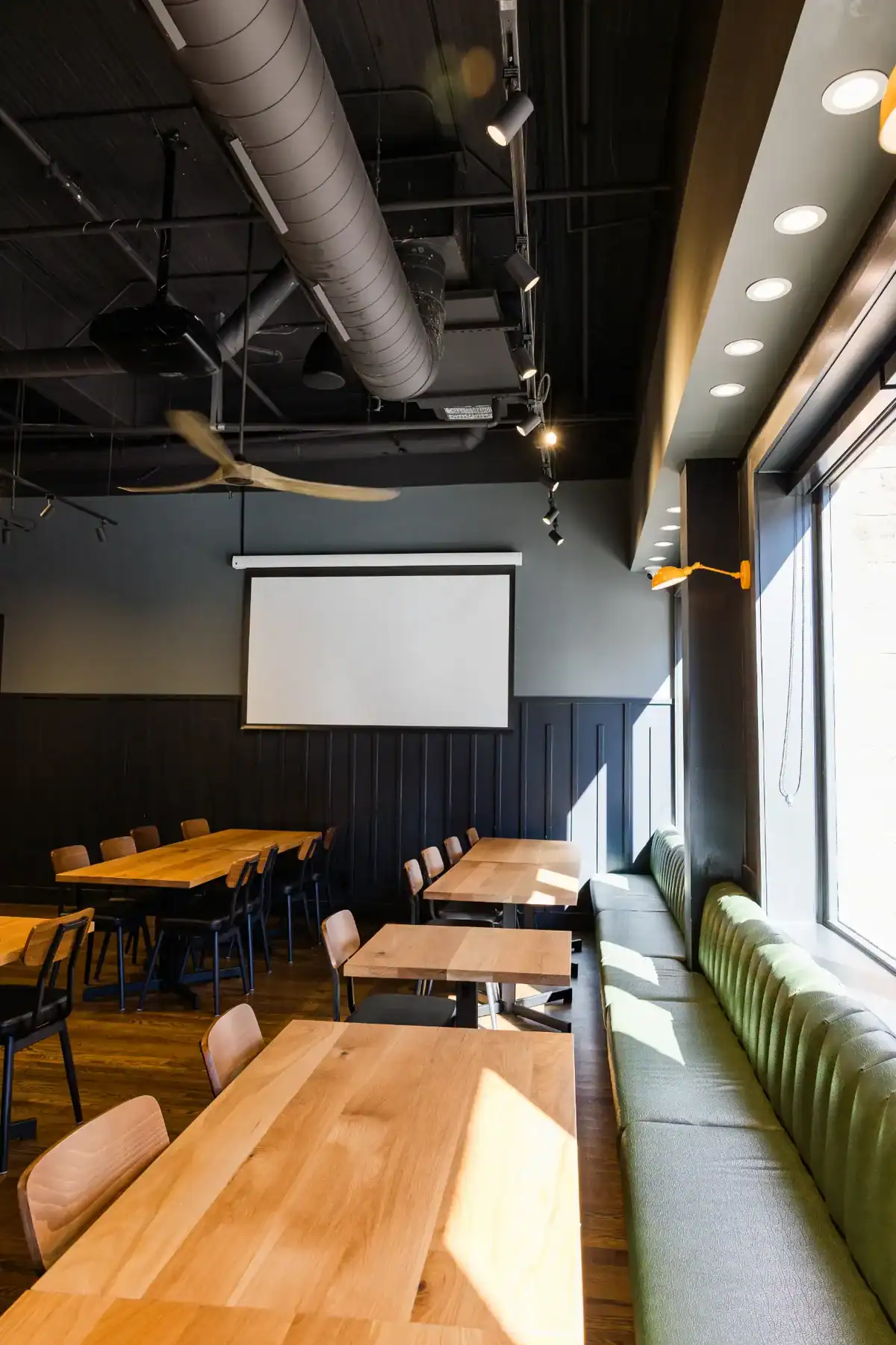 the abbey room at trappeze