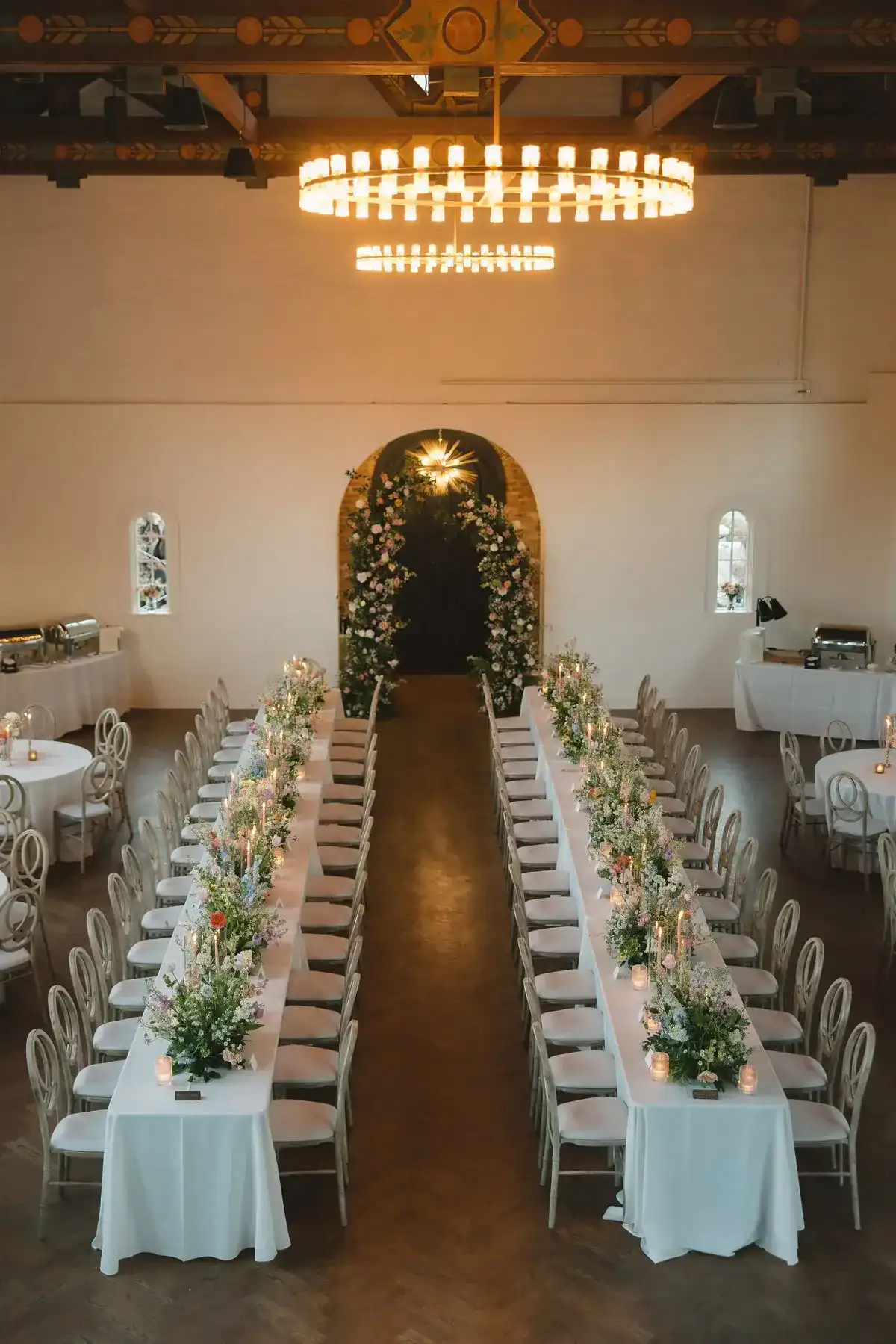 gorgeous florals at the chapel athens