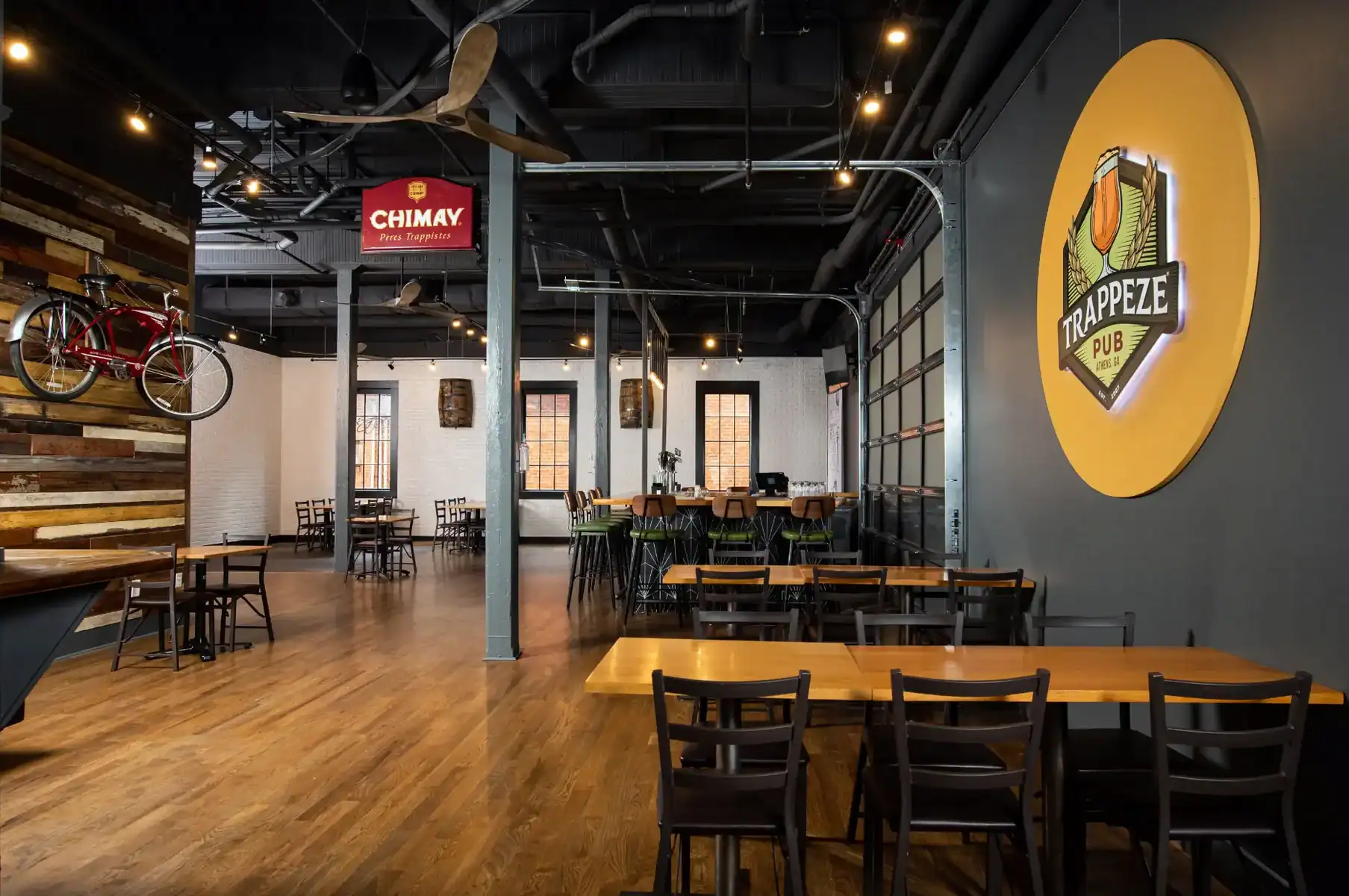 the cask room at trappeze