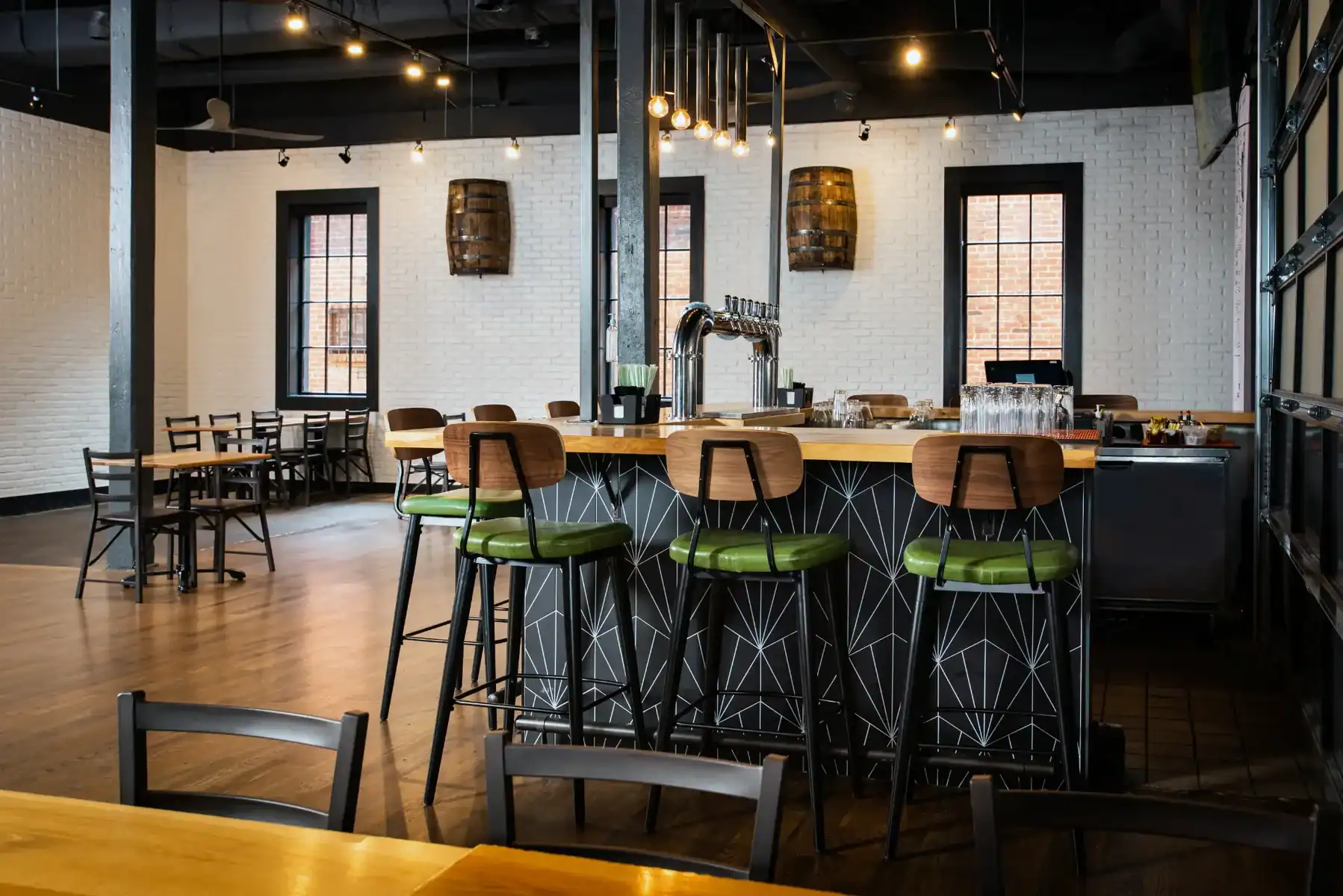 the cask room at trappeze