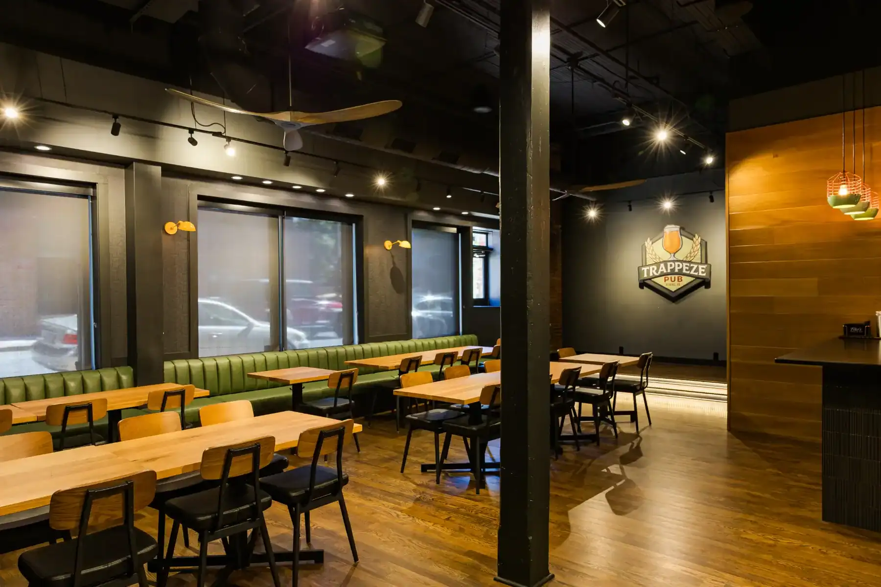 the abbey room at trappeze