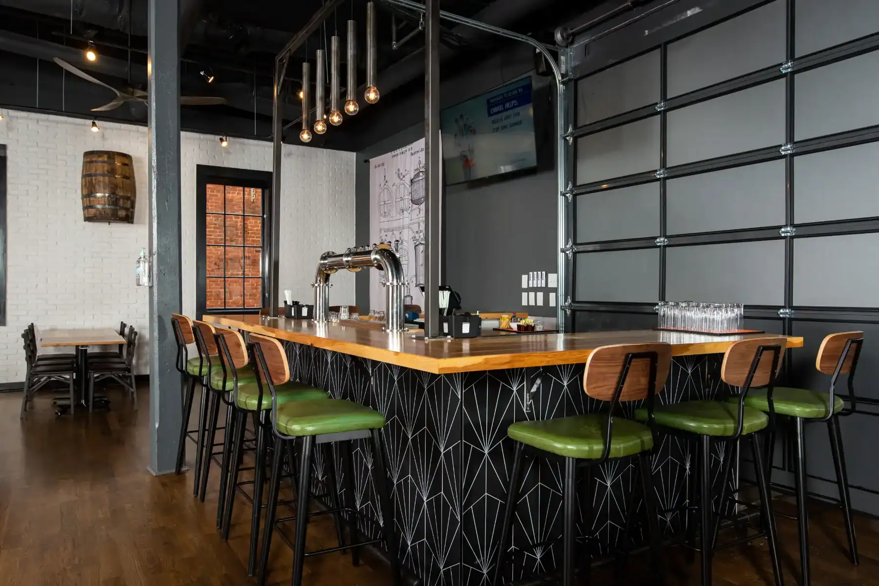 the cask room at trappeze