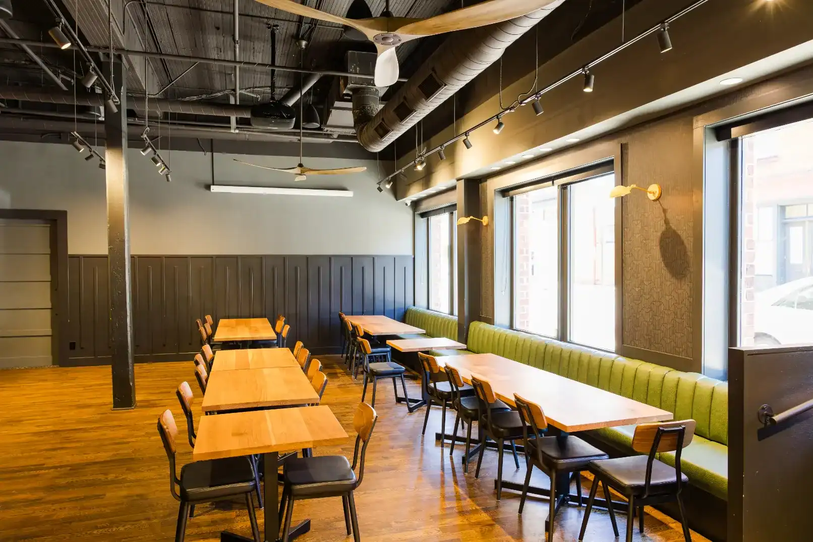 the abbey room at trappeze